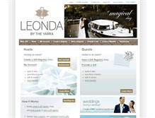 Tablet Screenshot of leondagiftregistry.com.au